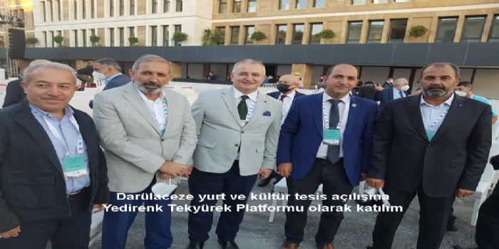 Darlaceze yurt ve kltr tesis alna Yedirenk Tekyrek Platformu olarak katlm saladk.
